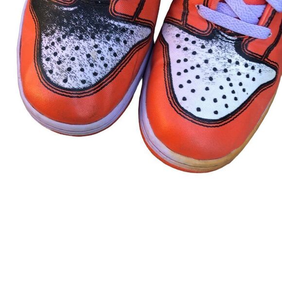 VINTAGE 2007 Nike Dunk High 1 Piece Premium Orange Size 10 - Picture 5 of 12